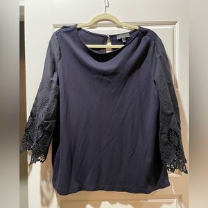 3/4ths length lace sleeve blouse